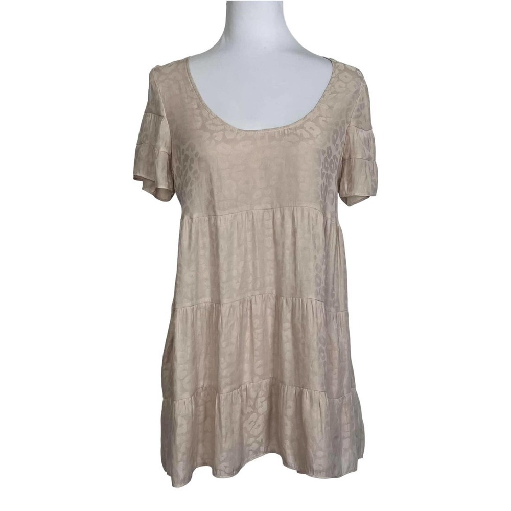 SHOW Me Your Mumu Dress Pink‎ Leopard Print Babydoll Size XS